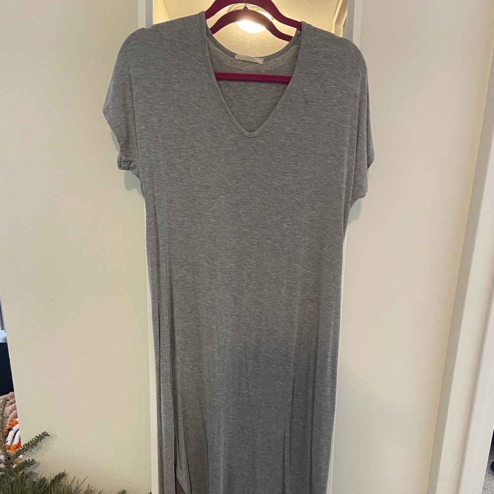 Grey Cotton maxi dress